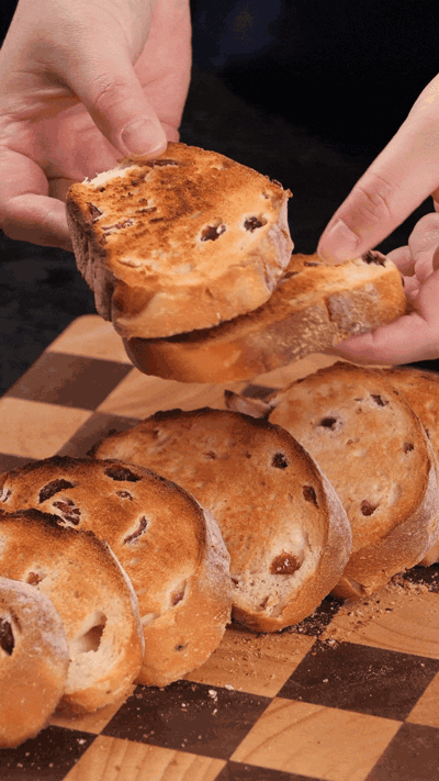 歐包切片，復(fù)烤烤脆